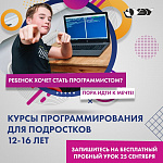 Пробное занятие в Школе программирования НГУЭУ для подростков